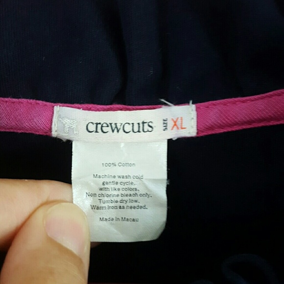 Crewcuts Girls Navy Blue Ruffled Dress w/ Pockets - Picture 3 of 7